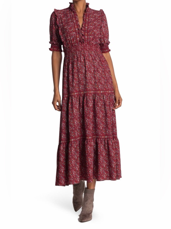 Max Studio Dresses & Skirts - Max Studio tiered maxi dress with smocked waist and floral print Sz XS